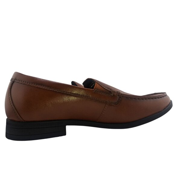 George Men’s Loafers Slip-On Dress Shoes Brown Memory Foam Size 7.5M - Picture 3 of 9